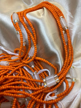 Load image into Gallery viewer, Orange Bloom (Glow in the Dark) Waist Beads