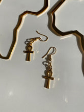 Load image into Gallery viewer, Dainty Ankh Earrings
