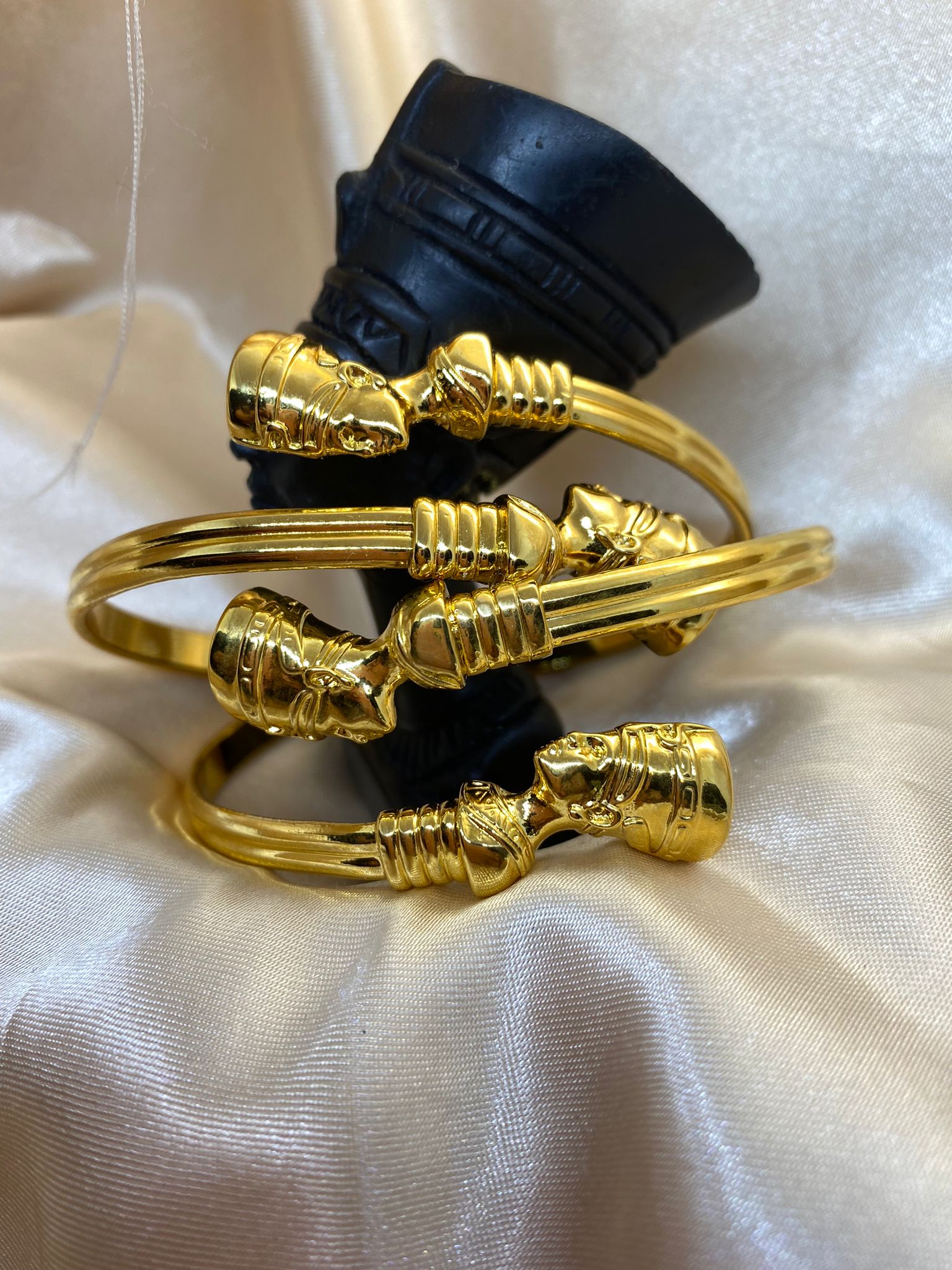 Nefertiti clearance brass bangles