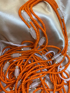 Orange Bloom (Glow in the Dark) Waist Beads