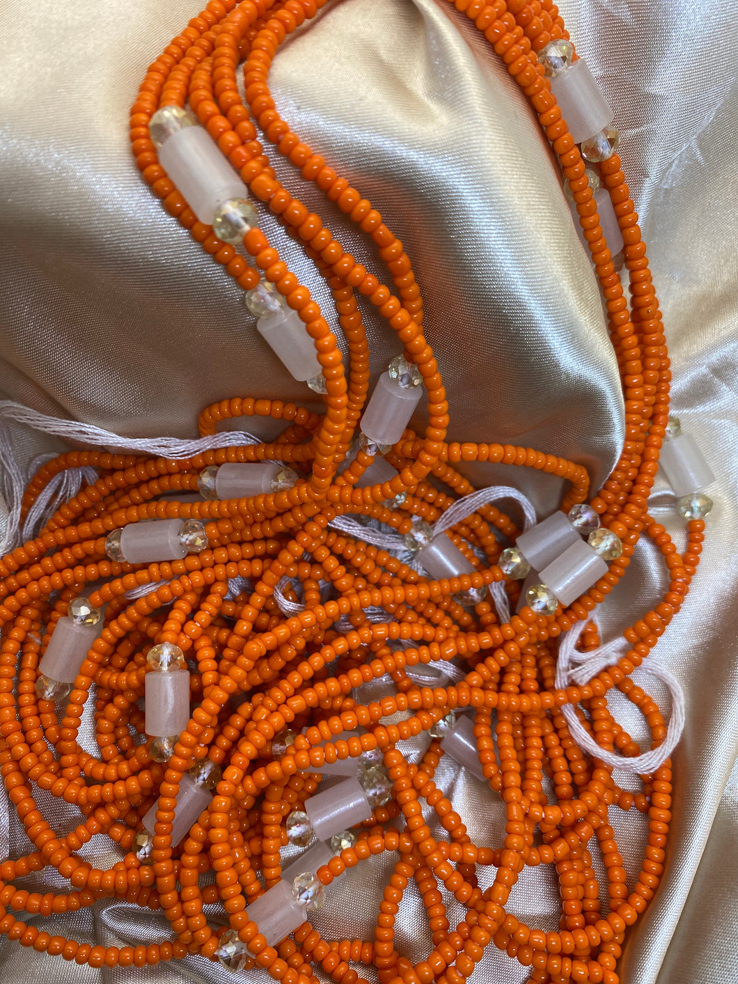 Orange Bloom (Glow in the Dark) Waist Beads